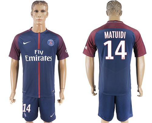 Paris Saint-Germain #14 Matuidi Home Soccer Club Jersey - Click Image to Close